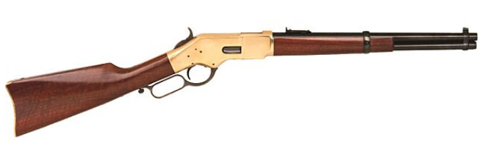 CIMARRON 1866 YELLOWBOY .45LC 16” BRASS/BLUED WALNUT-img-1