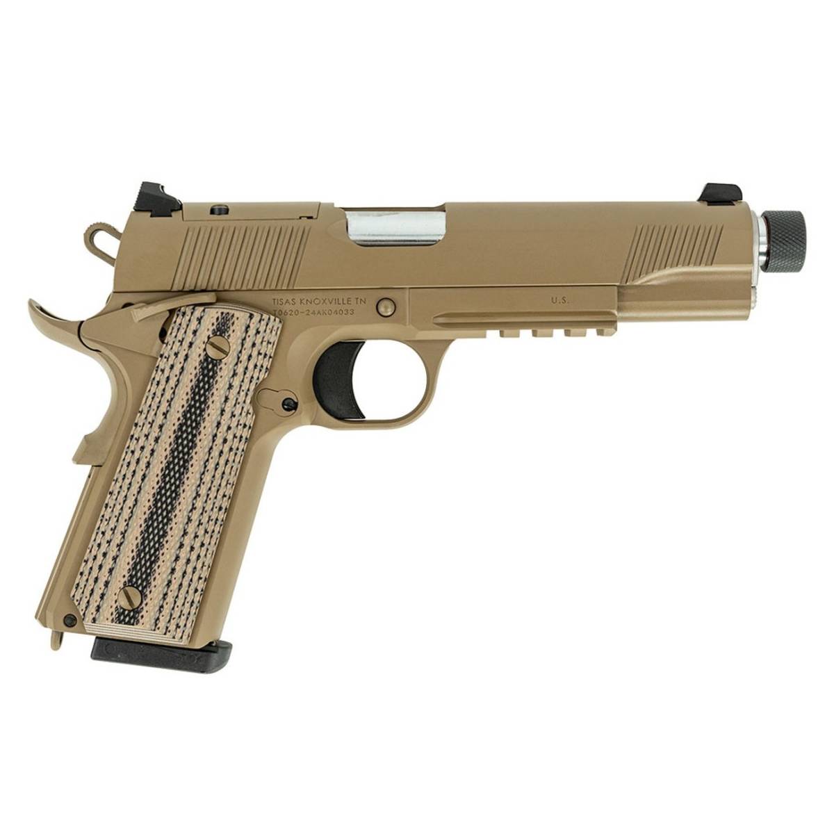 Tisas Arms 10100506 1911 Duty Full Size Frame 45 ACP 8+1 5.50” Black...-img-1