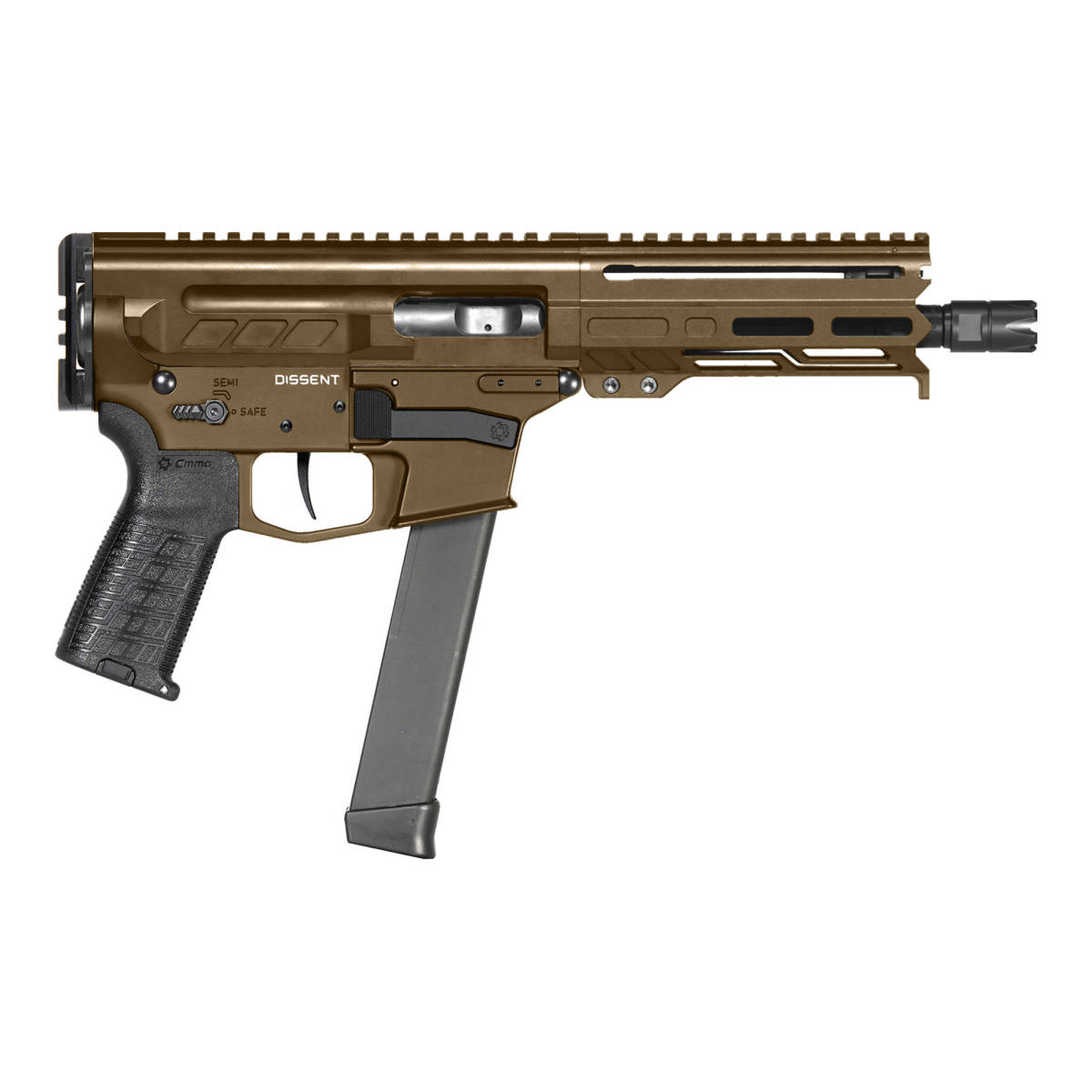 CMMG 99A68A2MB Dissent MKGS 9mm Luger 33+1 6.50”, Midnight Bronze Rec-img-1