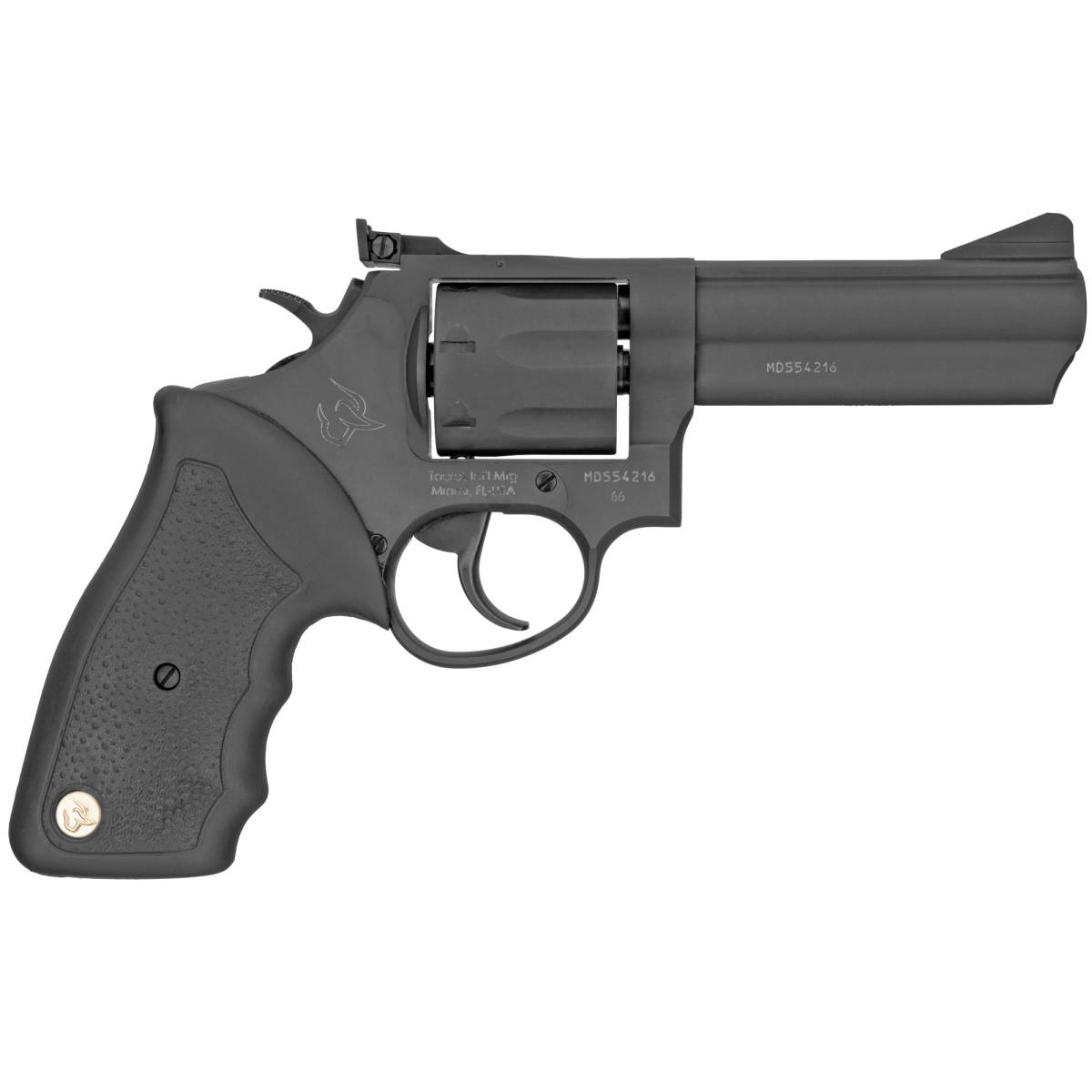 Taurus 66 357 Magnum Standard Revolver SA/DA 4” 7 Rd Black Rubber...-img-3