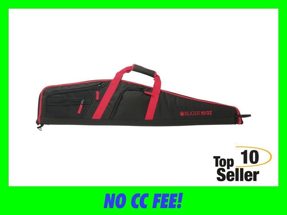 Ruger 37540 Flagstaff 10/22 Rifle Case 40” Black Endura with Red Logo-img-0