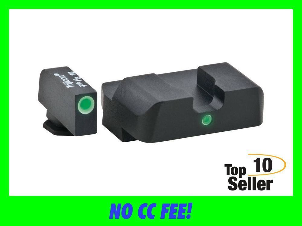 AmeriGlo GL102 i-Dot Sight set for Glock Black | Green Tritium with...-img-0