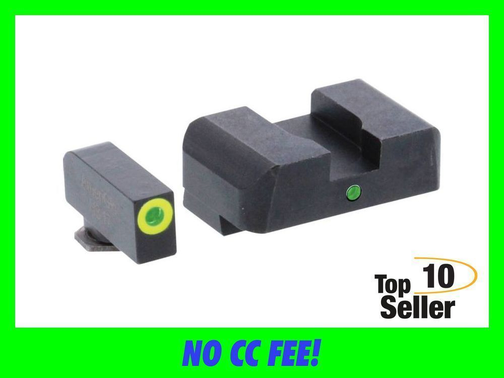 AmeriGlo GL301 i-Dot Sight set for Glock Black | Green Tritium with...-img-0