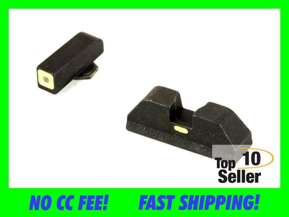 AmeriGlo GL614 CAP Sight Set for Glock Black | Green Tritium with...-img-0