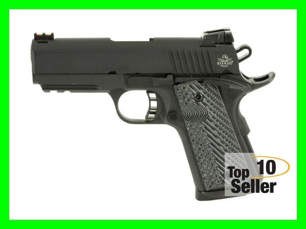 Rock Island 51470 Tac Ultra CS 45 ACP Caliber with 3.62” Barrel, 7+1 ...