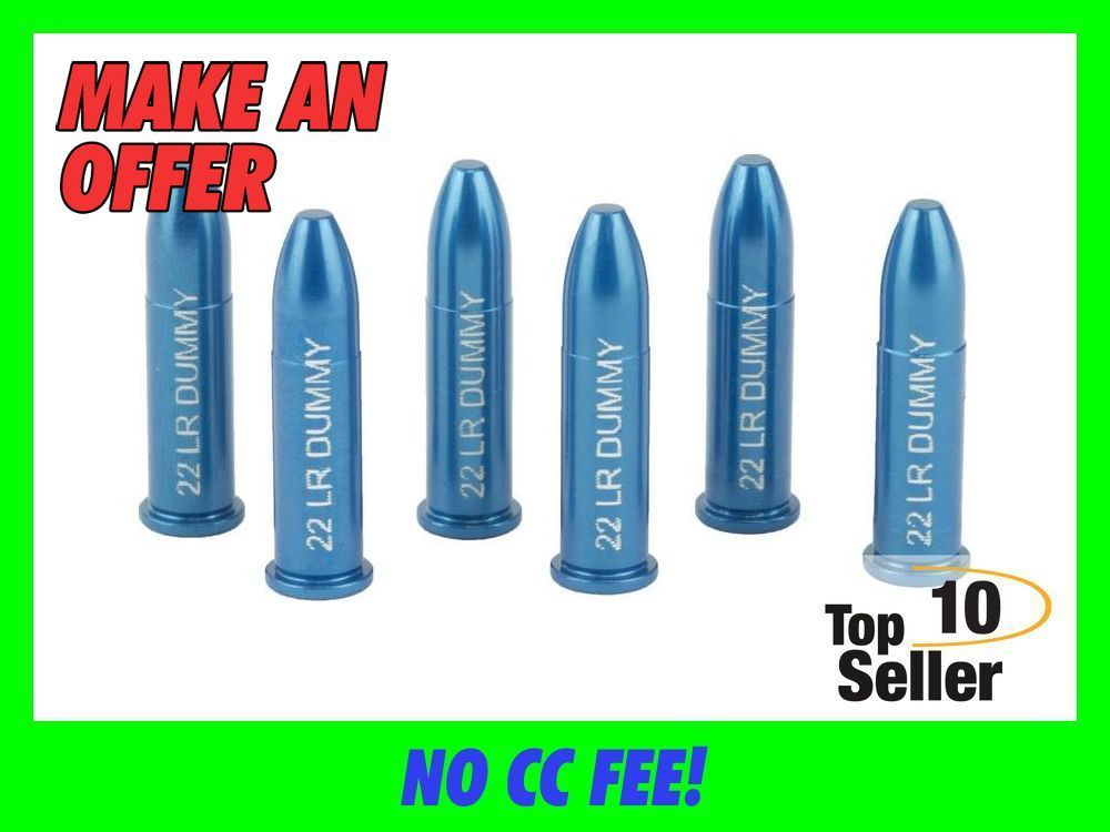 A-Zoom 12208 Rimfire Action Proving Dummy Rounds 22 LR Aluminum 6 Pack-img-0