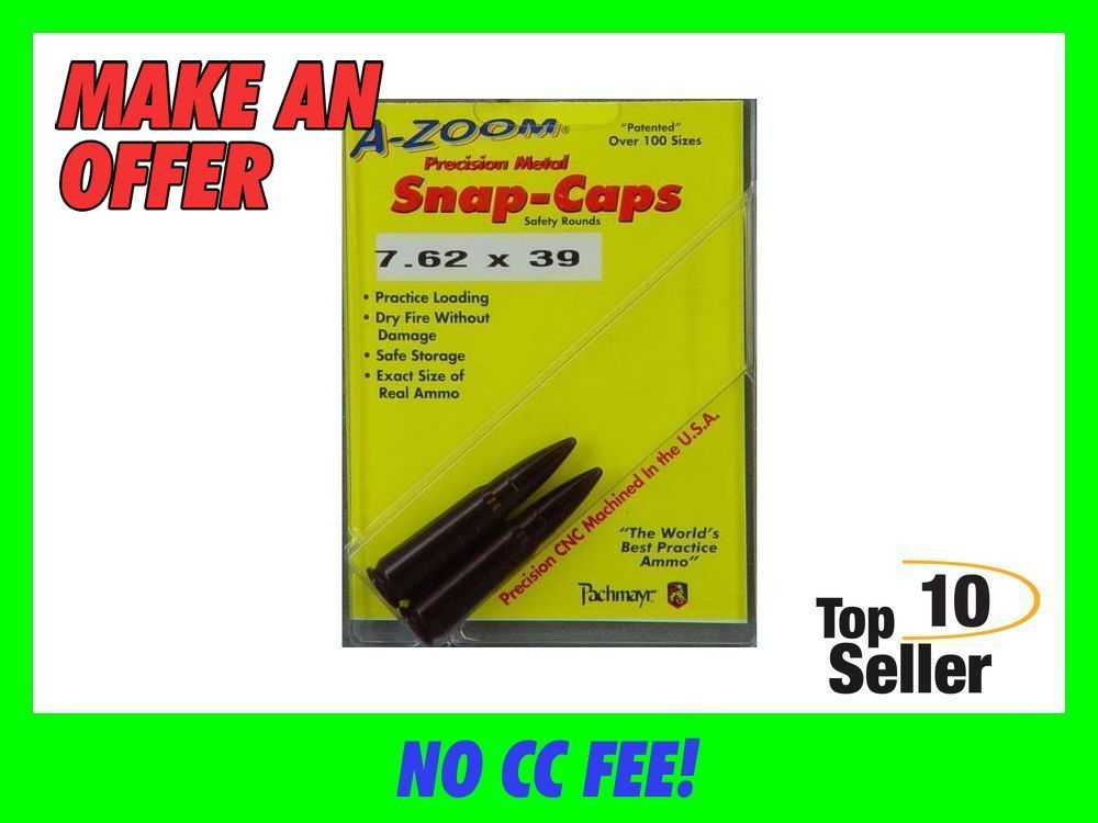 A-Zoom 12234 Rifle Snap Cap 7.62x39mm Aluminum 2 Pack-img-0