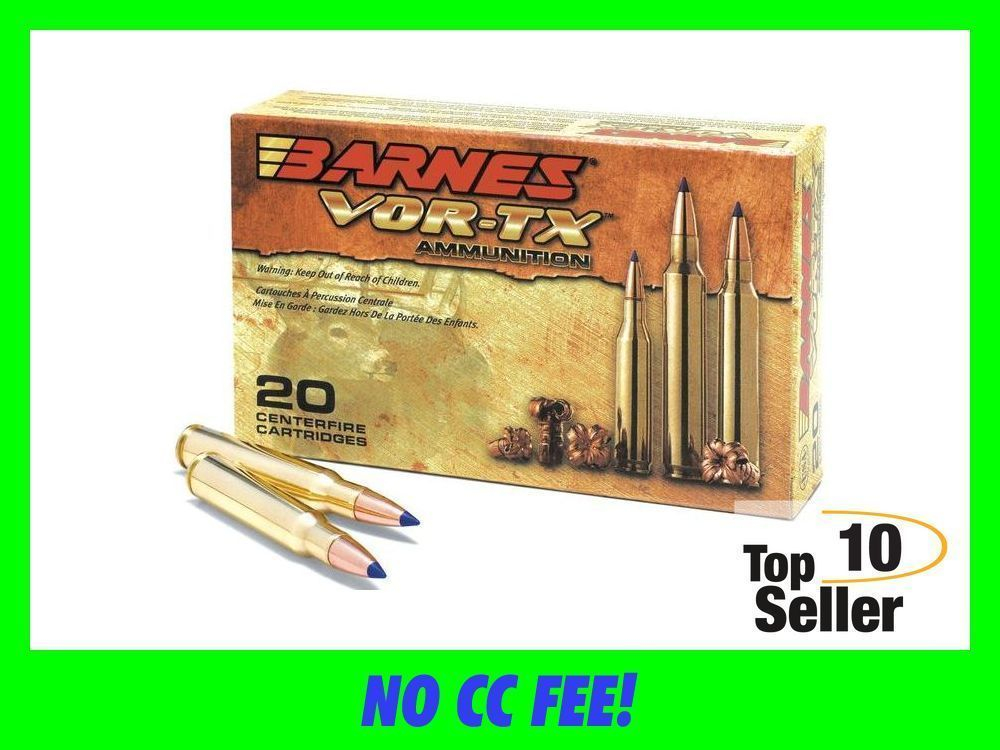 Barnes Bullets 21541 VOR-TX 308 Win 168 gr 2700 fps Tipped TSX Boat-Tail-img-0