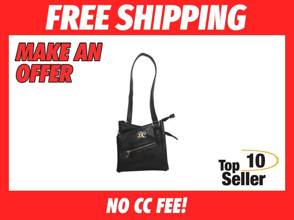 Bulldog BDP030 Cross Body Purse w/Holster Black Leather for Small Autos-img-0