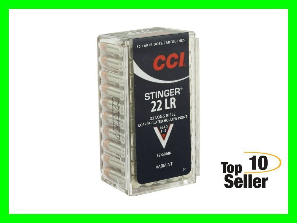 CCI “STINGER” 22LR HP Hollow Point 50 Rounds 22 LR STINGER CPHP - Other ...