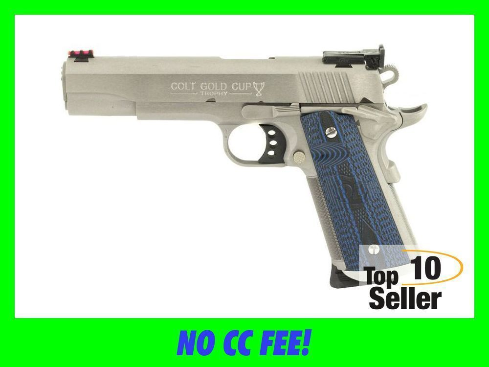 Colt 1911 Gold Cup Trophy 45 ACP 5” 8+1 Stainless O5070XE Government-img-0