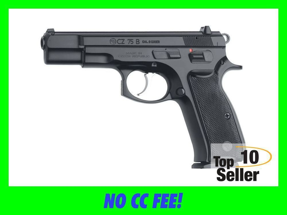 CZ-USA 01102 CZ 75 B *CA Compliant 9mm Luger 10+1 4.60” Black Steel...-img-0
