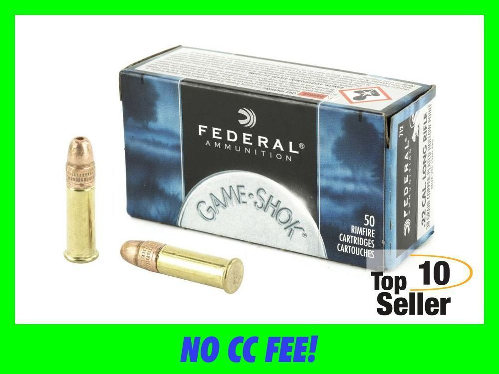 Federal 712 Small Game & Target High Velocity 22 LR 38 gr Copper Plated...-img-0