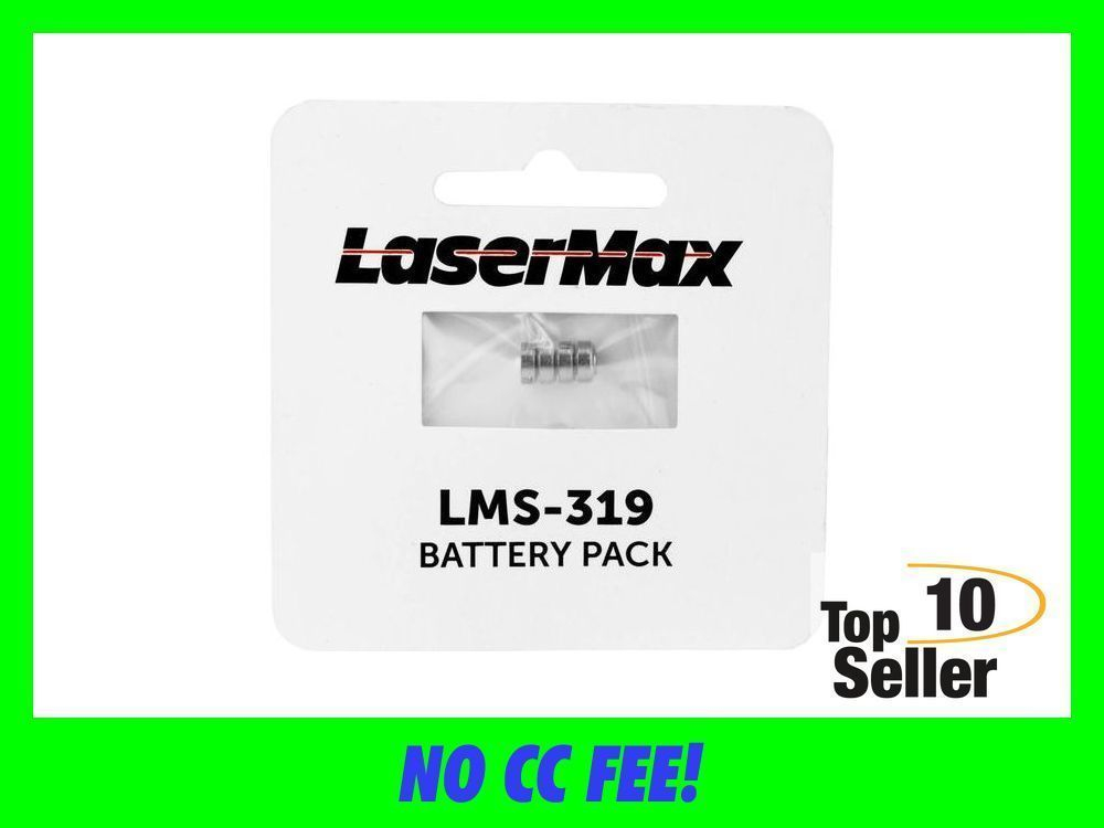 LaserMax LMS319C Battery Pack Guide Rod Laser Silver 1.55 Volt 20 mAh...-img-0