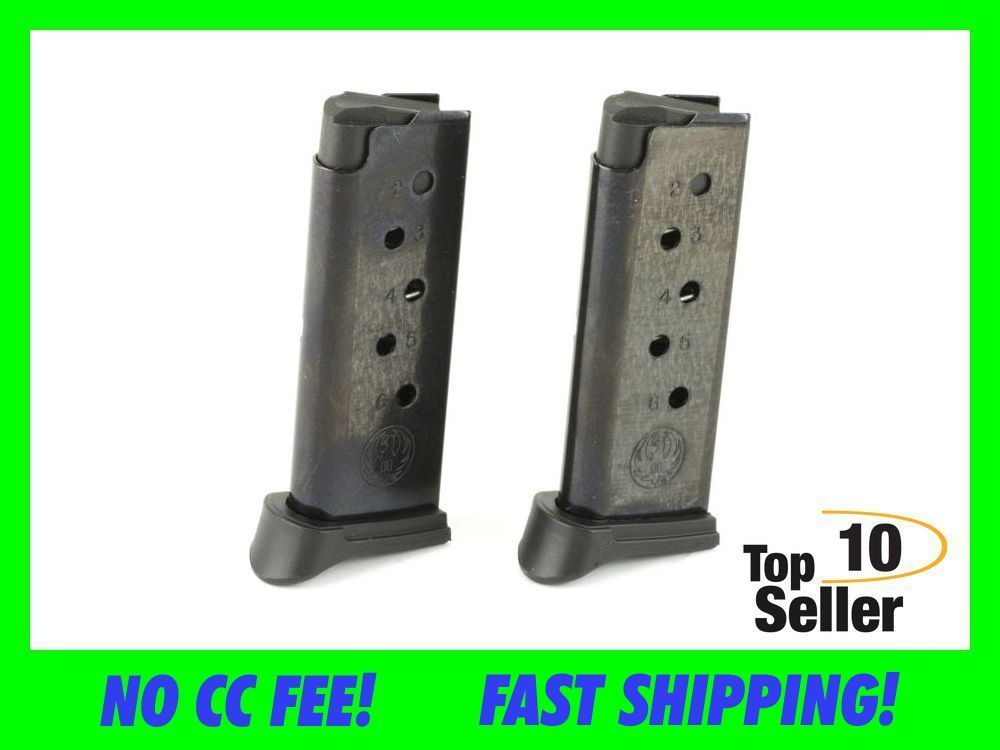 RUGER LCP 380ACP MAG 380 ACP MAGAZINE W/EXTENSION 2 PacK MAGS-img-0
