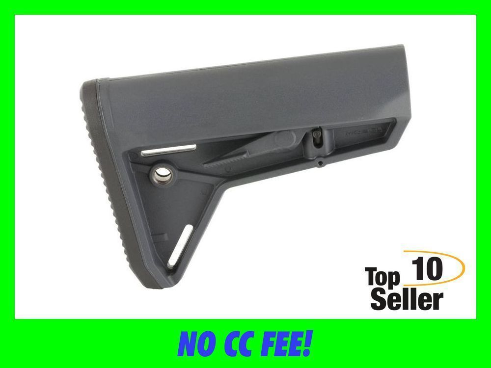 Magpul MAG347-GRY MOE SL Carbine Stock Stealth Gray Synthetic for AR-15-img-0