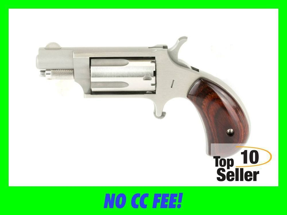 NAA Mini Revolver 22 LR Mag Stainless 5 Shot 1-1/8" NAA-22MSC Magnum-img-0