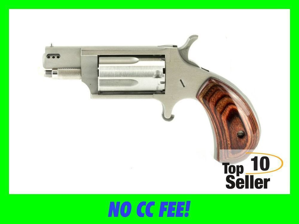 NAA 22MSP Mini-Revolver 22 Magnum 1.13” Ported Stainless Barrel &...-img-0