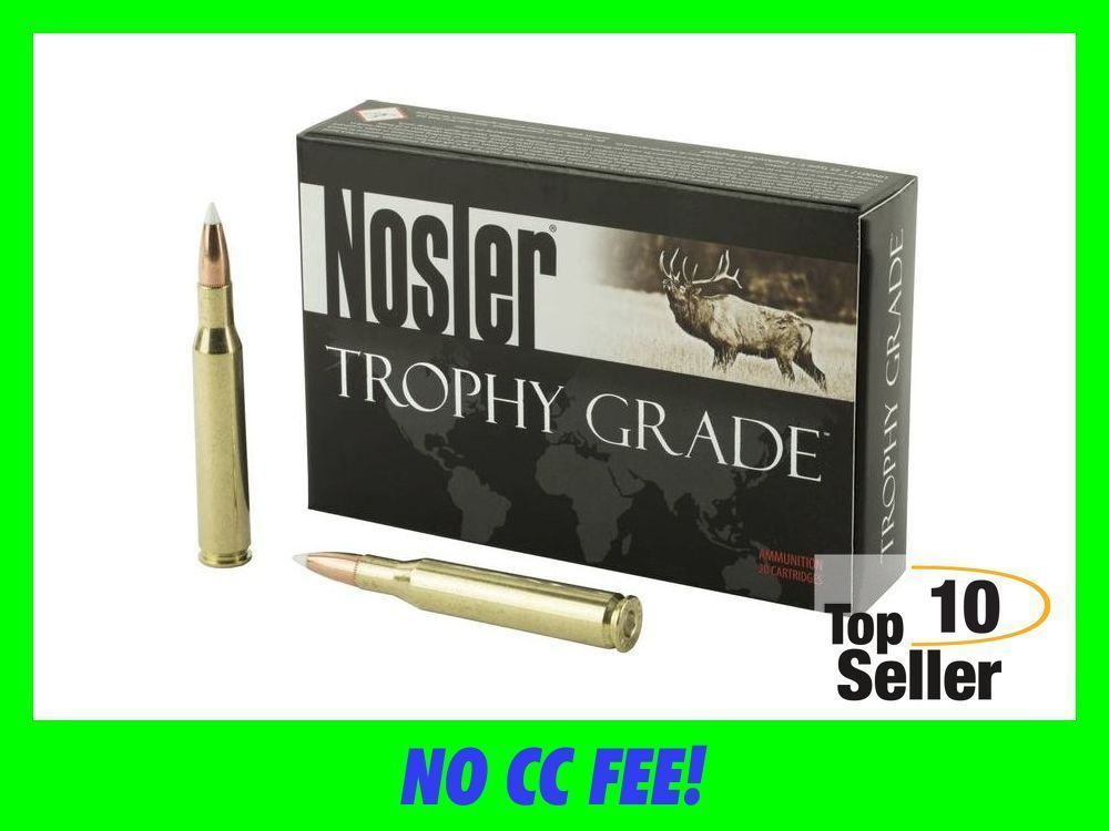 Nosler 60025 trophy grade 270win 130gr accubond 20 per box 10 case