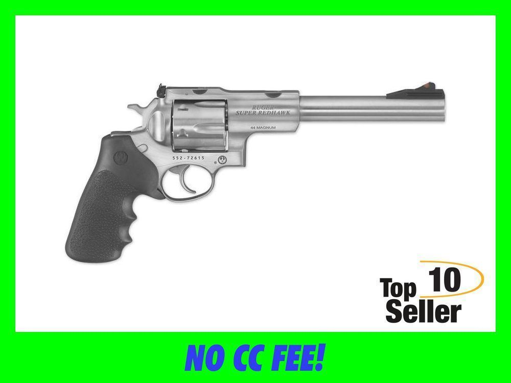 Ruger 44 Magnum Super Redhawk Mag Revolver 7.5” SS 6rd 5501-img-0