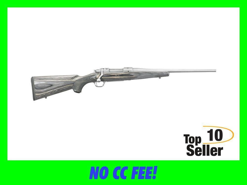 Ruger M77 Hawkeye Compact 243 Win 4+1 16.50” Matte Stainless Black...-img-0