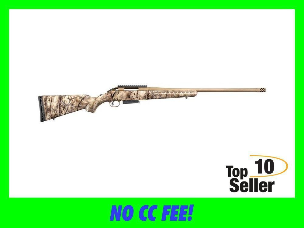 Ruger American Rifle 450 Bushmaster GoWild Camo Threaded Barrel - Bolt ...