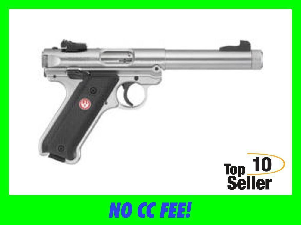 Ruger 40126 Mark IV Target 22 LR 10+1 5.50” Overall Satin Stainless...-img-0