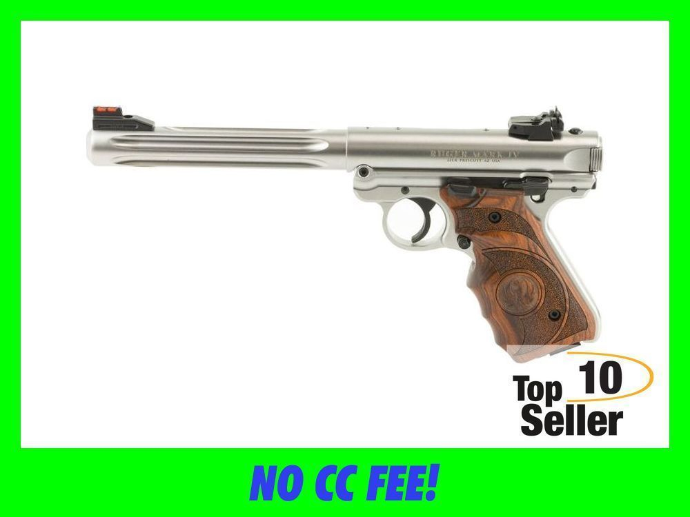 Ruger Mark IV Hunter 22LR Satin Stainless Steel 40160 - Semi Auto ...