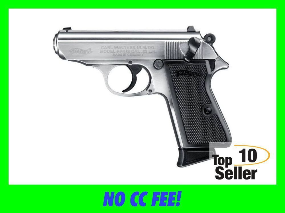 Walther PPK/S 22 LR PPK PPKS Semi Auto Pistol 3.30” 10+1 Nickel 22LR-img-0