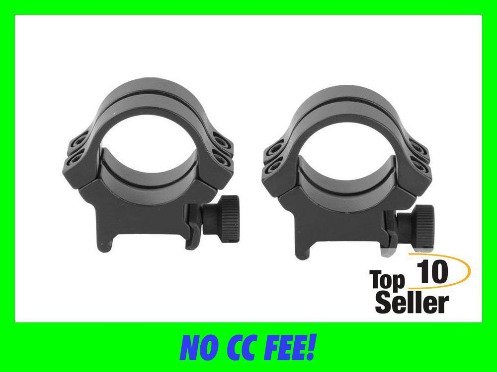 Weaver Mounts 49047 Quad Lock Scope Ring Set Matte Black Aluminum 1