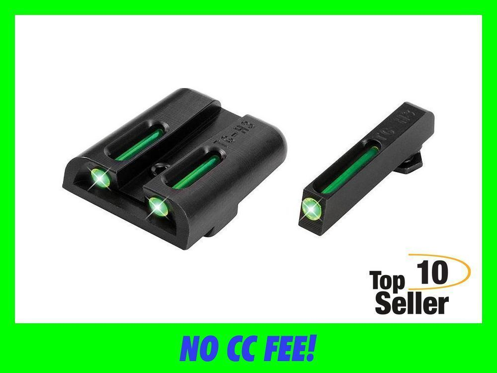 TruGlo TG131GT1 TFO Green Fiber Optic/Tritium Front & Rear/Black Nitride-img-0