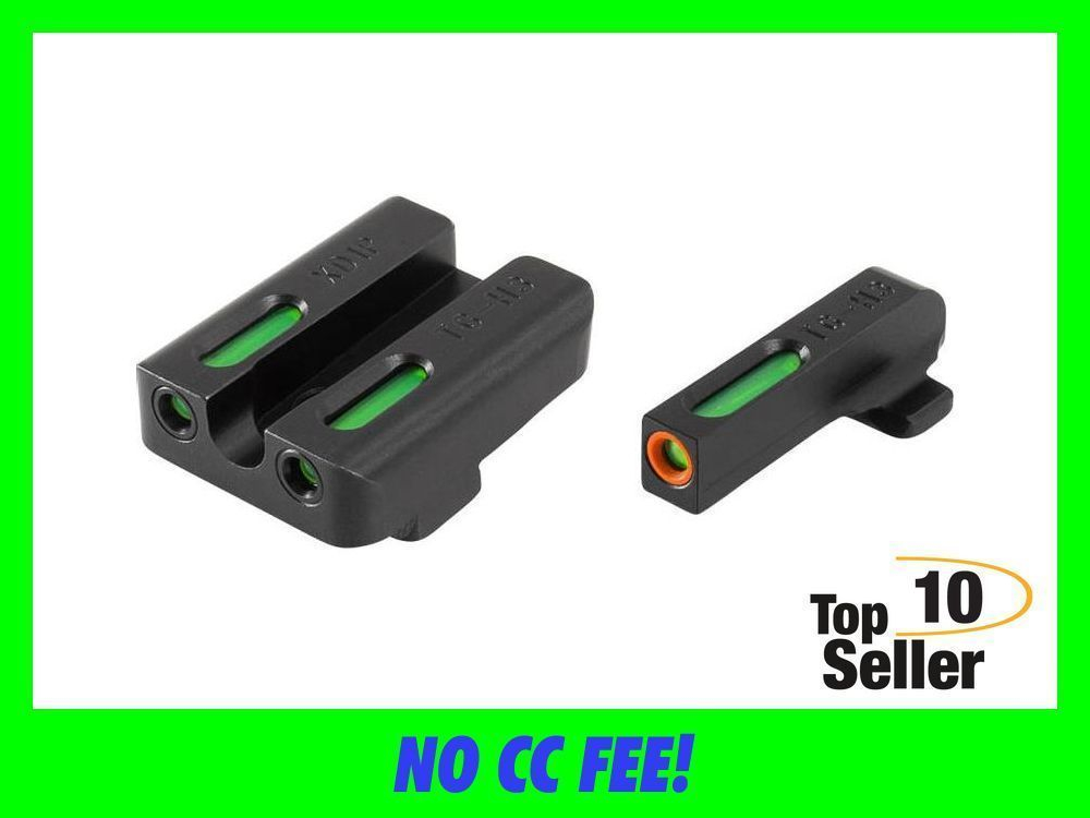 TruGlo TG13XD1PC TFX Pro Black | Green Tritium & Fiber Optic Orange...-img-0