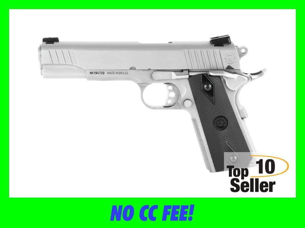 Taurus PT1911 45 ACP 5” Government 1911 Stainless 45Acp Full Size-img-0