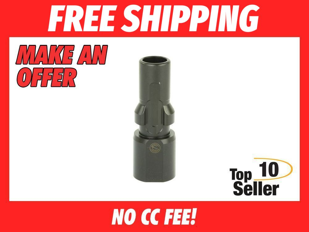 SilencerCo AC2609 3-Lug Muzzle Device 9mm Luger 5/8”-24 tpi-img-0