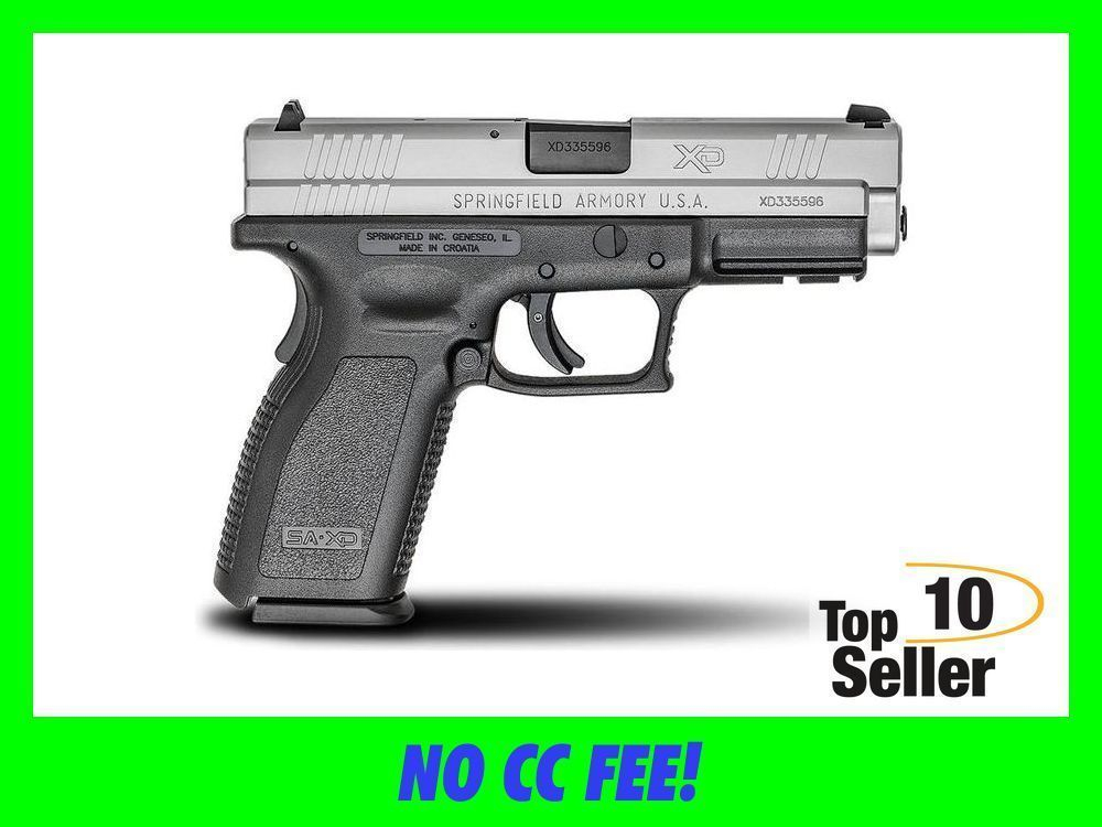 SPRINGFIELD XD-9 SERVICE 9MM 10+1 STAINLESS 4" XD9301 NEW-img-0