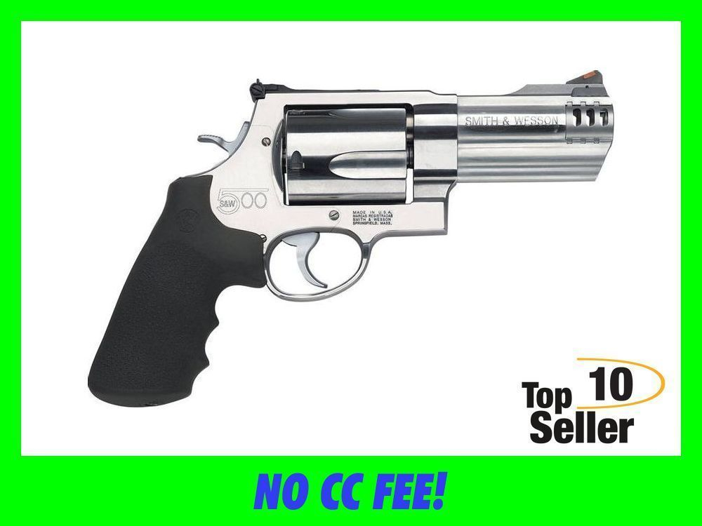 Smith Wesson 500 Stainless Revolver SW 5 Round 4in 163504-img-0