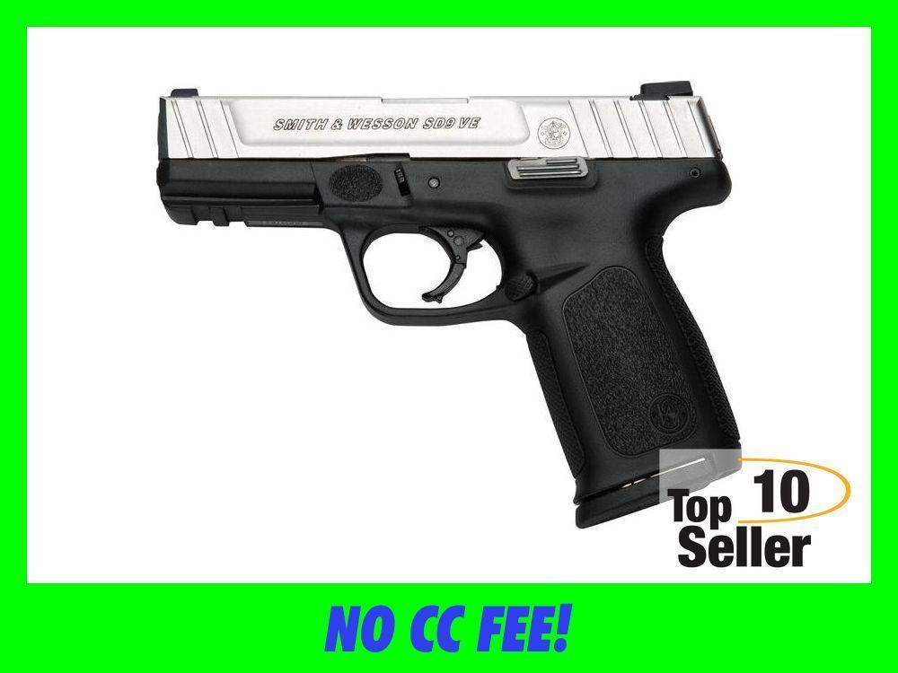 Smith Wesson SD9VE 9MM PISTOL STAINLESS 16RD 4” DT FS 2 MAGS-img-0