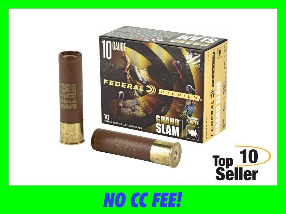 Federal PFCX101F4 Premium Grand Slam 10 Gauge 3.5” 2 oz 4 Shot Bx/ 5 Cs-img-0