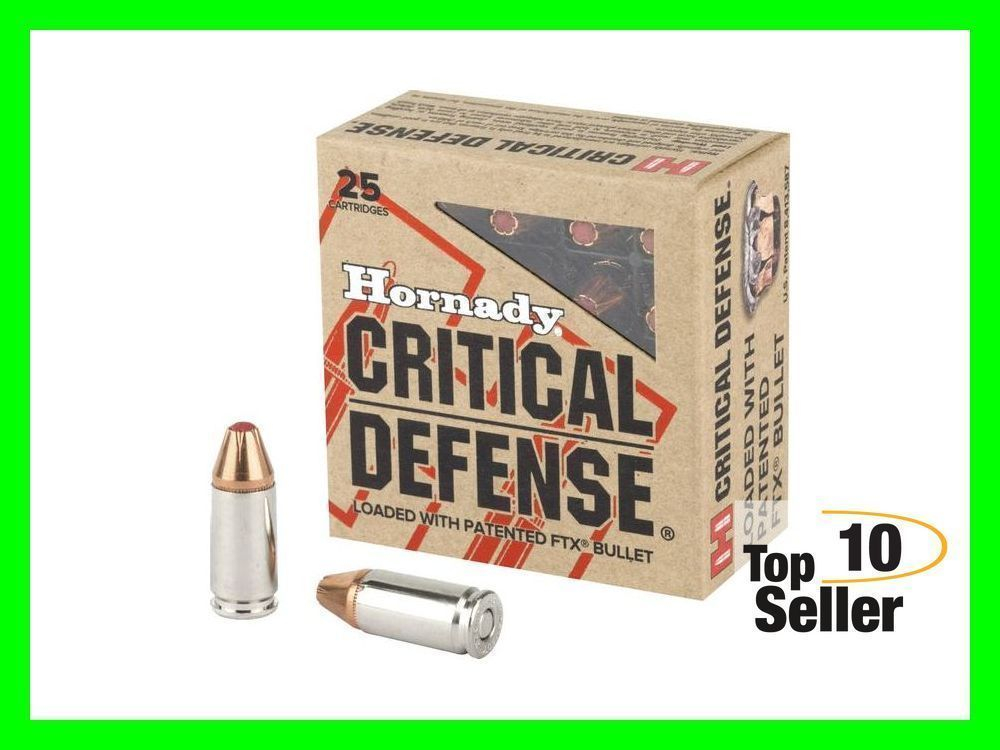 Hornady Critical Defense 9mm Luger 115 gr Flex Tip eXpanding 90250 AMMO ...