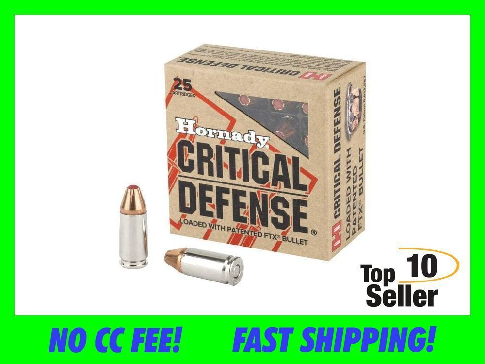 Hornady Critical Defense 9mm Luger 115 gr Flex Tip eXpanding 90250 AMMO-img-0