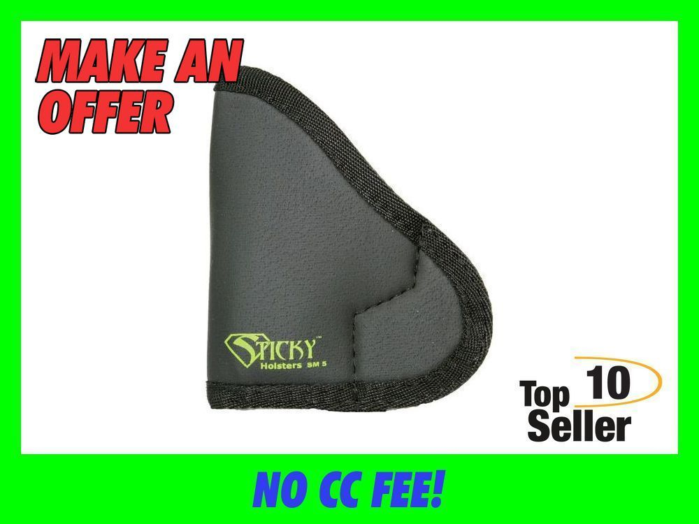 Sticky Holsters SM5 IWB Size 5 Black Cordura/Foam Compatible w/Sig P938-img-0
