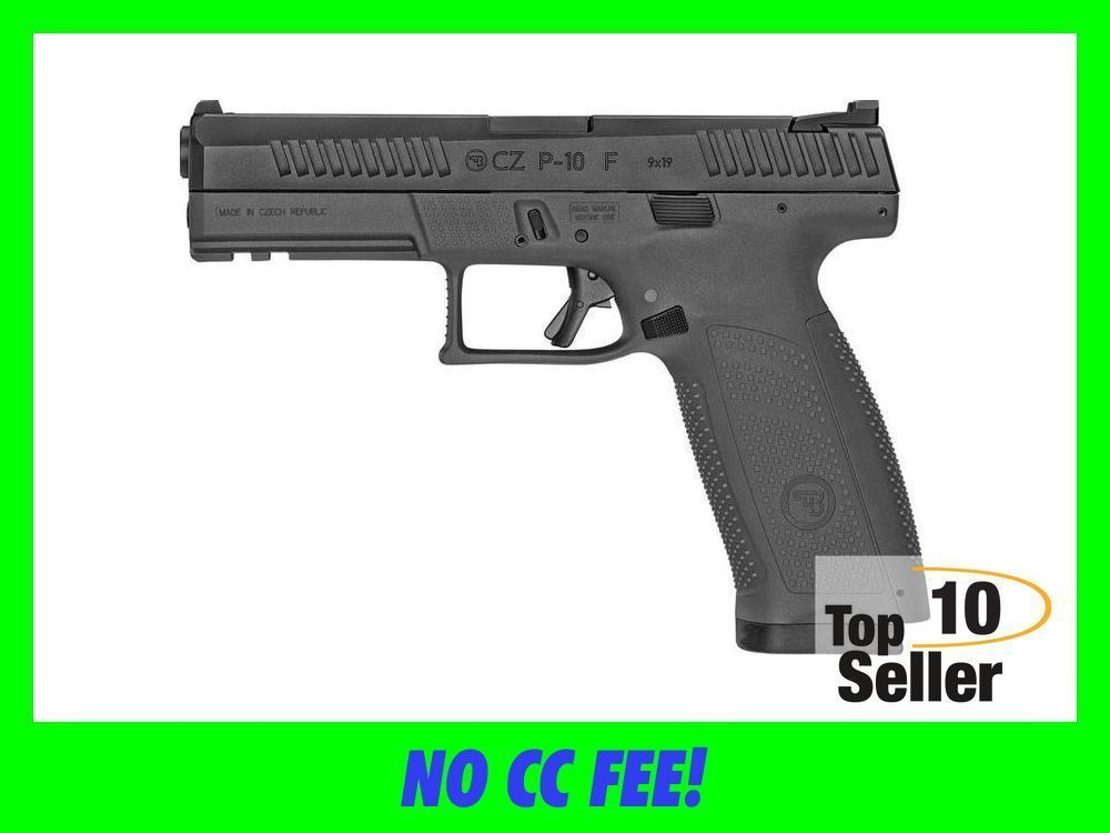 CZ-USA 01540 P-10 F 9mm Luger 10+1 4.50” Black Steel Barrel, Nitride...-img-0