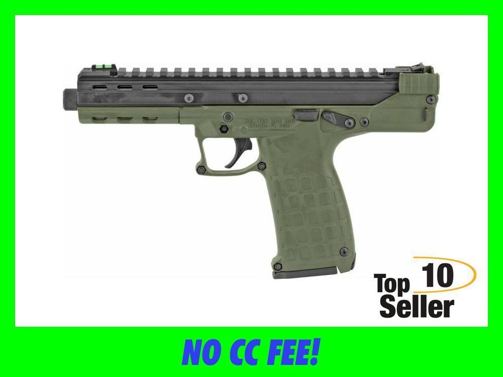 Kel-Tec CP33 22 LR 5.50” TB 33+1 OD Green Tactical Pistol Fiber Optic...-img-0