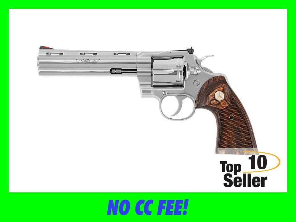Colt Python 357 Magnum 6 Inch Mag SP6WTS Stainless SS - Revolvers at ...