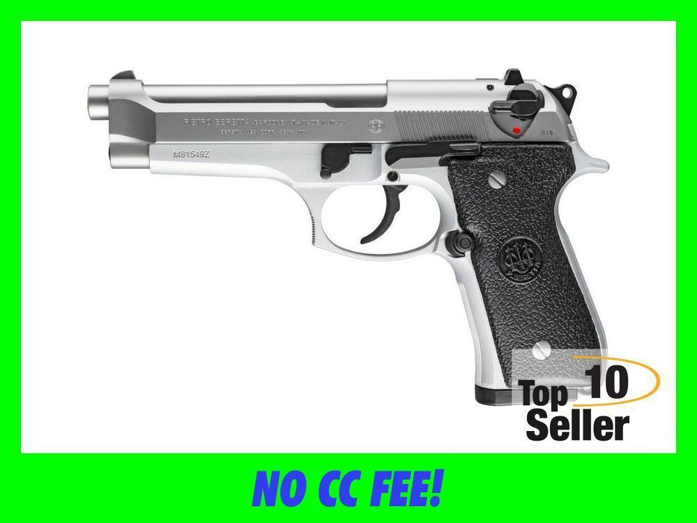 Beretta USA JS92F520M 92FS Inox Full Size 9mm Luger 15+1 4.90” Satin...-img-0