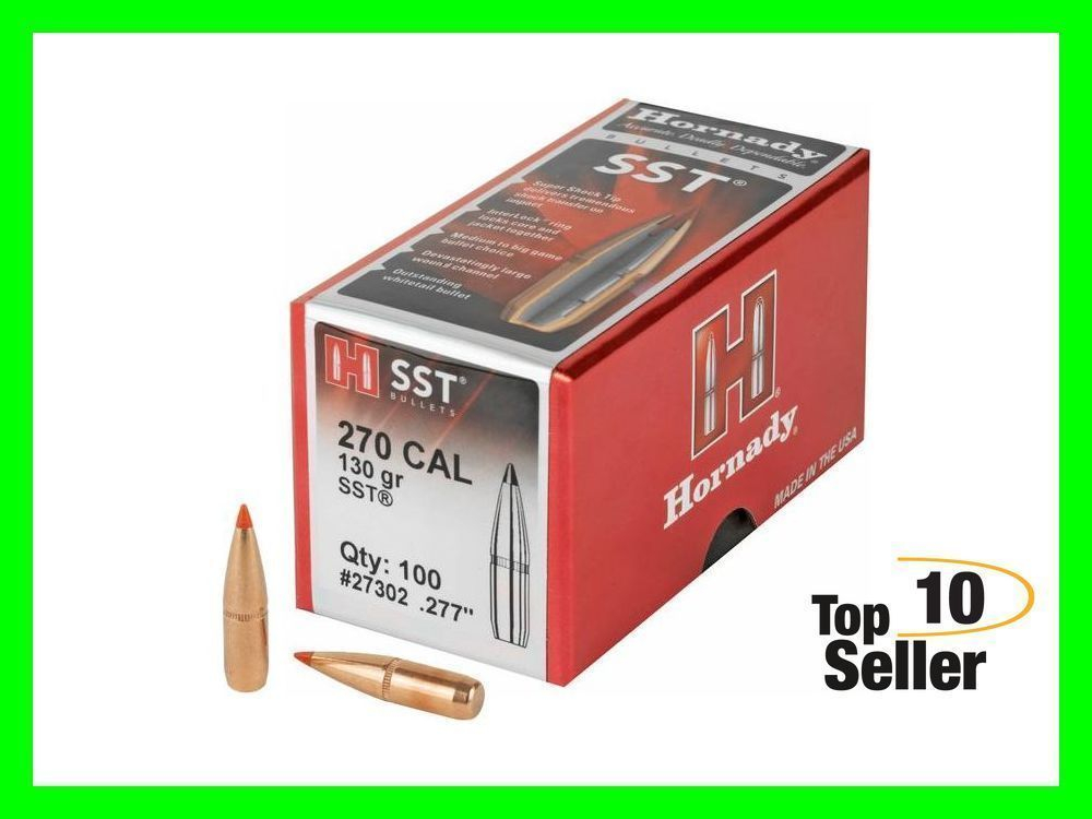 Hornady 27302 SST 270 Win .277 130 gr Super Shock Tip 100 Per Box ...