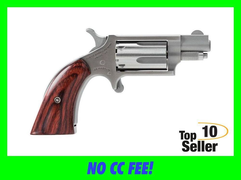 NAA Mini-Revolver 22 Mag 5rd 1.13” SS Boot Grip Mini Revolver-img-0