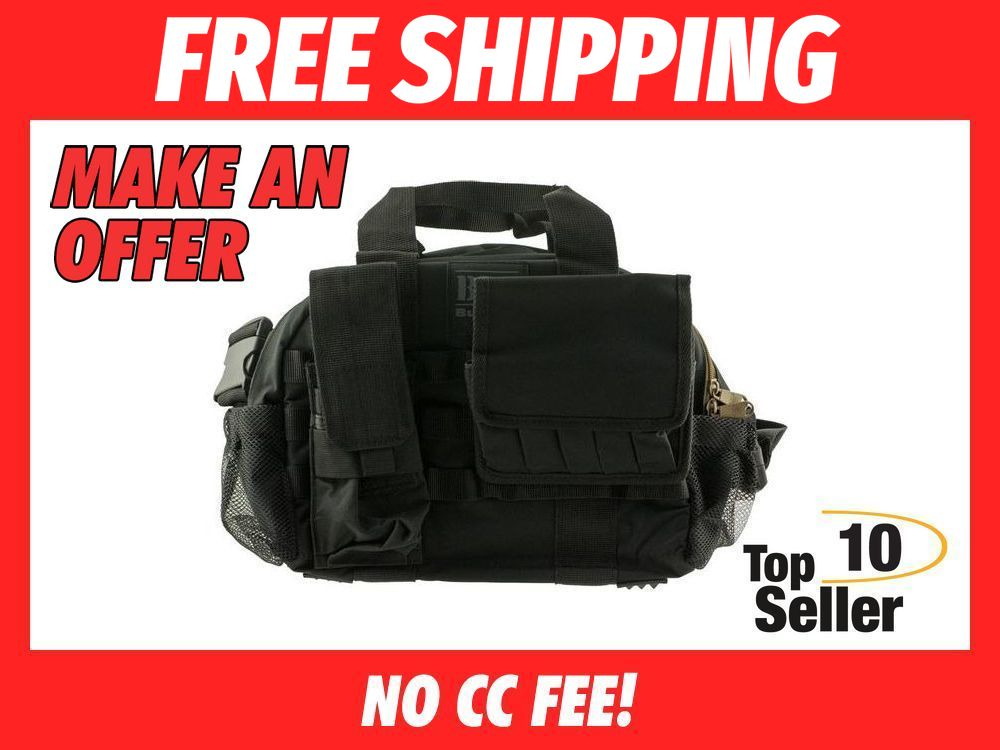 Bulldog BDT940B BDT Tactical Range Bag Black Finish Colorized Zipper-img-0