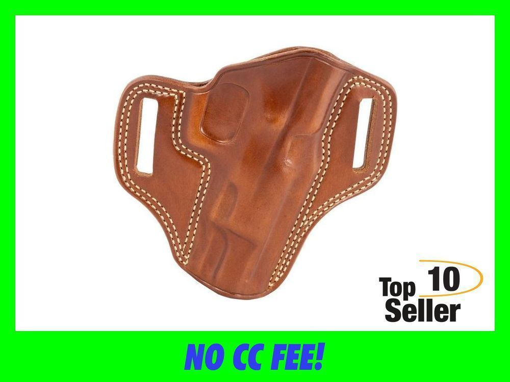 Galco CM222 Combat Master OWB Tan Leather Belt Slide Fits CZ 75B Right Hand-img-0