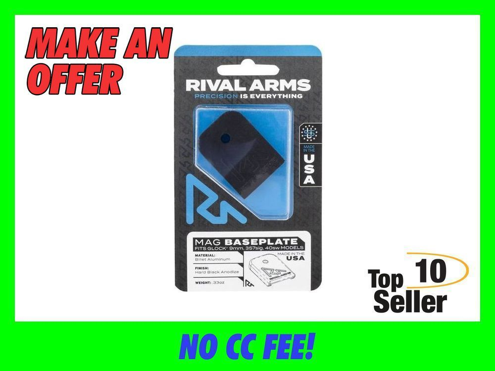 Rival Arms RA43G001A Slide Back Cover Plate Double Stack Black Anodized...-img-0